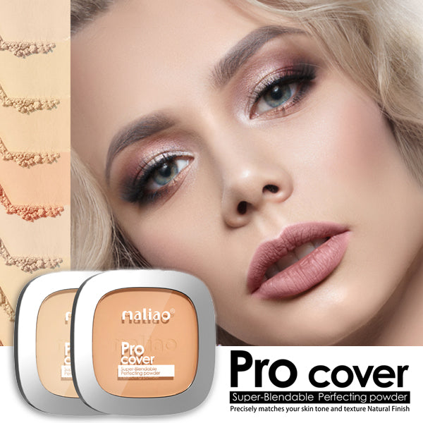 Maliao Pro Cover Super-Blendable Perfecting Compact Powder - Seamless Perfection for Every Skin Tone